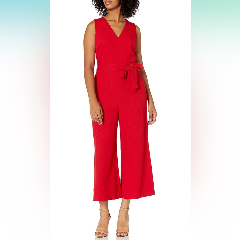Karl Lagerfeld Paris Red Jumpsuit